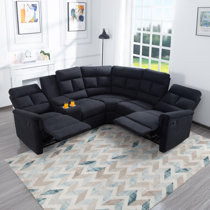 Reclining sectional sofas for small online spaces